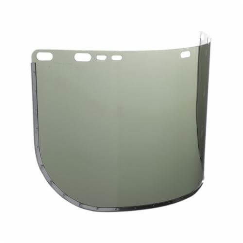 Jackson Safety 29082 Replacement Windows for F30 Acetate Face Shields - Light Green - 9&quot; x 15.5&quot; X.040&quot; - D Shaped - Bound